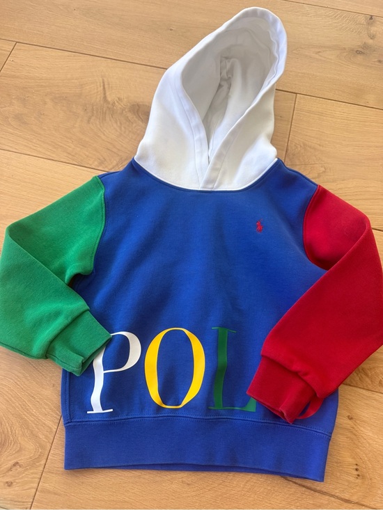 Polo Ralph Lauren Other - Polo by Ralph Lauren Colorblock Kids Hoodie in Blue, Green, Red & White
